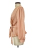 Haute Monde 100% Polyester Tan Long Sleeve Blouse Size S - photo 5
