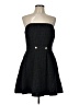 Naked Zebra 100% Polyester Tweed Black Cocktail Dress Size L - photo 1