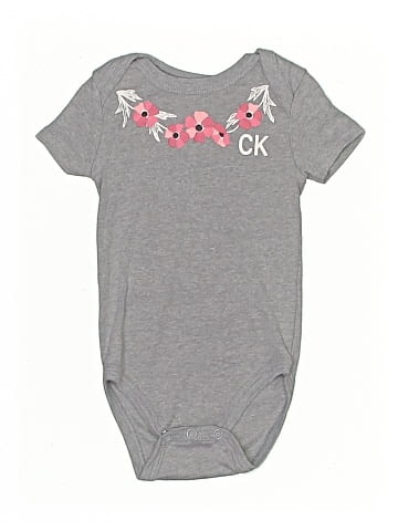 CALVIN KLEIN JEANS Short Sleeve Onesie (view 1)