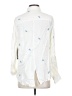 Billy T Stars White 3/4 Sleeve Button-Down Shirt Size S - photo 2