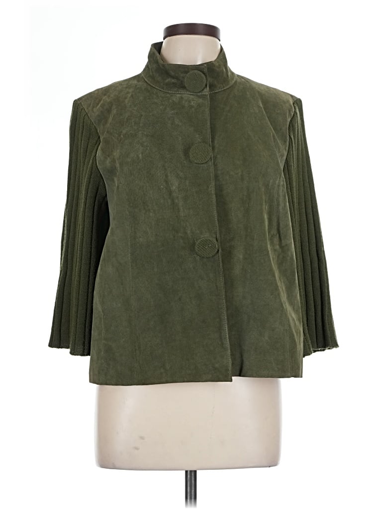 Pre-owned Coldwater Creek Coat In Green
