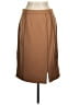 Harve Benard Solid Brown Tan Wool Skirt Size 8 - photo 2