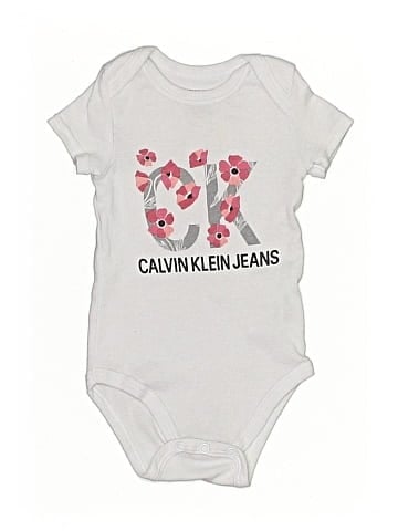 CALVIN KLEIN JEANS Short Sleeve Onesie (view 1)