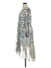 Joie 100% Polyester Print Blue Casual Dress Size XL - photo 5