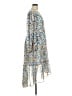 Joie 100% Polyester Print Blue Casual Dress Size XL - photo 4
