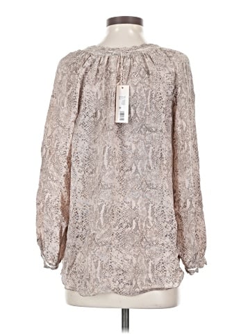 Rebecca Taylor Long Sleeve Silk Top (view 2)
