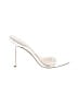 Veronica Beard Graphic White Silver Heels Size 7 (XX-wide) - photo 1