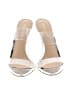 Veronica Beard Graphic White Silver Heels Size 7 (XX-wide) - photo 2