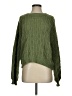 Unbranded 100% Polyester Chevron-herringbone Green Pullover Sweater Size S - photo 1