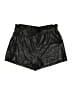 Princess Polly Metallic Black Shorts Size 12 - photo 1