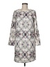 Lavand. Argyle Gray Casual Dress Size M - photo 1