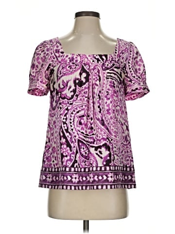 Banana Republic Short Sleeve Silk Top (view 1)