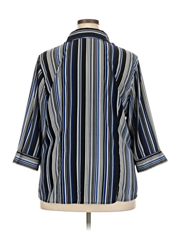 Blue Diamond Plus 3/4 Sleeve Blouse (view 2)