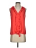 Chelsea28 100% Polyester Orange Sleeveless Blouse Size S - photo 1