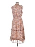 1.State 100% Polyester Paisley Orange Cocktail Dress Size M - photo 2