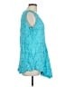 Cut Loose Teal Sleeveless Blouse Size L - photo 4