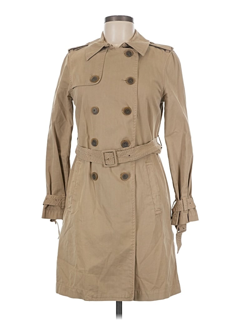 Pre-owned Jcrew Trenchcoat In Tan