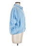 Zara Blue 3/4 Sleeve Button-Down Shirt Size S - photo 4