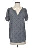 DR2 100% Polyester Blue Short Sleeve Henley Size S - photo 1