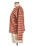 Ann Taylor 100% Cotton Stripes Brown Pullover Sweater Size L - photo 5