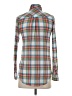 Merona Plaid Teal Long Sleeve Button-Down Shirt Size XS - photo 2