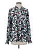NYDJ Floral Teal Long Sleeve Blouse Size S - photo 1