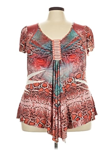 One World Short Sleeve Blouse (view 1)