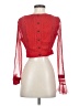 By Anthropologie 100% Polyester Red Long Sleeve Blouse Size 4 - photo 2