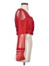 By Anthropologie 100% Polyester Red Long Sleeve Blouse Size 4 - photo 4