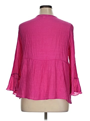 Counterparts 3/4 Sleeve Blouse (view 2)