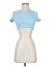 Unbranded Blue Short Sleeve Turtleneck Size S - photo 1