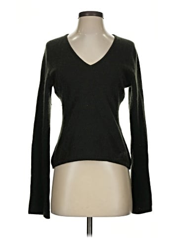 Aqua Cashmere Pullover Sweater (view 1)