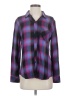 Rails 100% Rayon Plaid Purple Long Sleeve Button-Down Shirt Size S - photo 1
