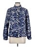 Susan Graver Animal Print Blue Windbreaker Size M - photo 1