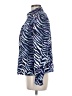Susan Graver Animal Print Blue Windbreaker Size M - photo 5