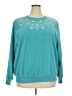 Alfred Dunner 100% Polyester Stars Teal Pullover Sweater Size 2X - photo 1