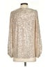 Vine & Love 100% Polyester Gold Long Sleeve Blouse Size S - photo 2