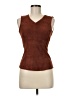 DROMe 100% Leather Brown Sleeveless Blouse Size M - photo 1