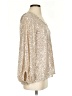 Vine & Love 100% Polyester Gold Long Sleeve Blouse Size S - photo 4