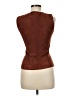 DROMe 100% Leather Brown Sleeveless Blouse Size M - photo 2