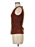 DROMe 100% Leather Brown Sleeveless Blouse Size M - photo 5