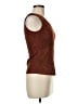 DROMe 100% Leather Brown Sleeveless Blouse Size M - photo 4