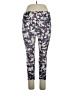 Marika Print Blue Silver Active Pants Size XL - photo 1