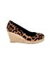 J.Crew Animal Print Brown Wedges Size 7 - photo 1