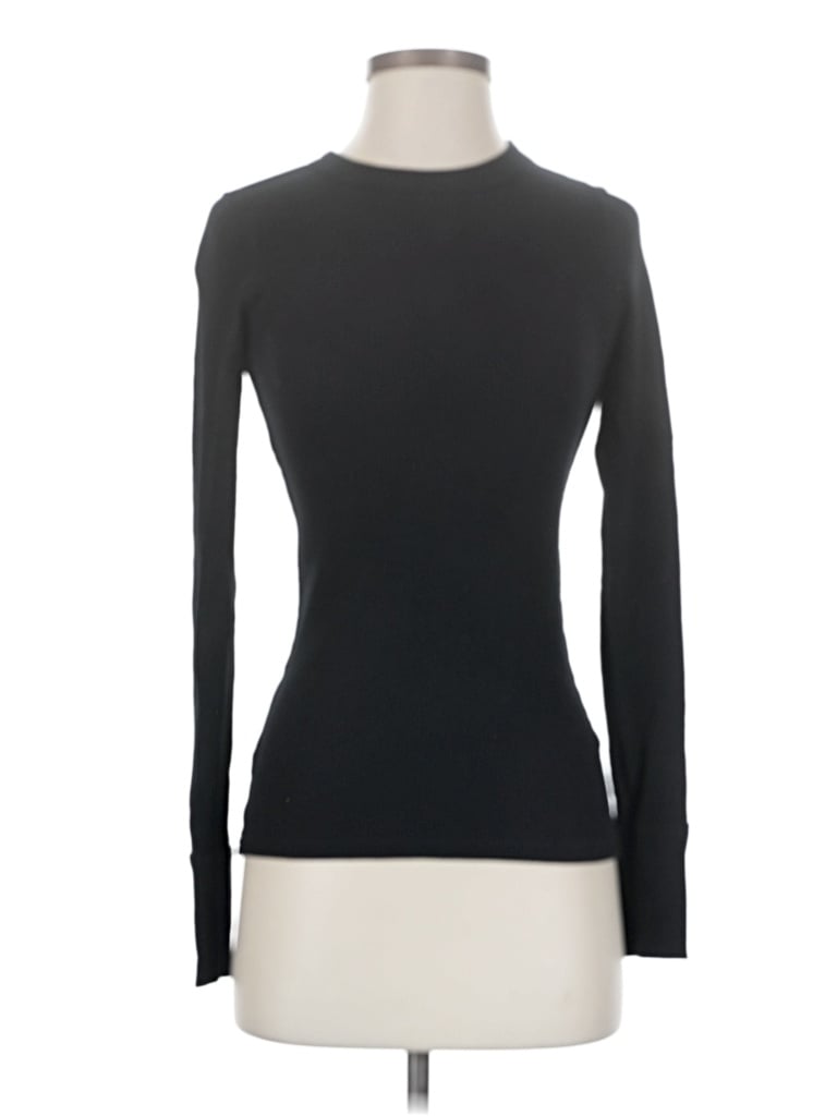 Pre-owned Aerie Long Sleeve T-shirt In Black