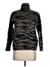 Tahari Camo Black Turtleneck Sweater Size M - photo 1