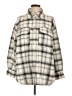 H&M 100% Polyester Ivory Coat Size L - photo 1