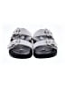 ALLSAINTS 100% Leather Gray Sandals Size EU 38 - photo 2