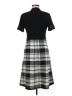 Homeyee Argyle Black Casual Dress Size 8 - photo 2