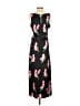 Lea & Viola 100% Polyester Floral Black Casual Dress Size M - photo 2